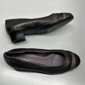 Beautifeel Low Pump Heels Heeled Shoes Round Toe Orthopedic Metallic Silver 38 7